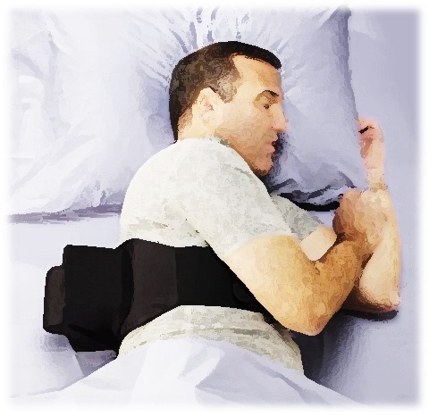 Léčba spánkové apnoe (zástavy dýchání ve spánku) - poziční terapie